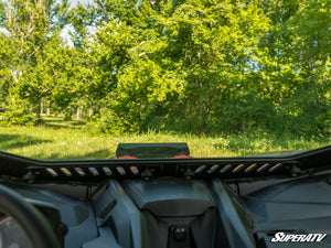 SuperATV glass windshield on a Can-Am Maverick X3, side view