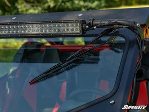 SuperATV glass windshield on a Can-Am Maverick X3, cab view