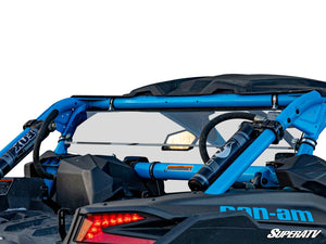 SuperATV rear windshield on a Can-Am Maverick X3, front view