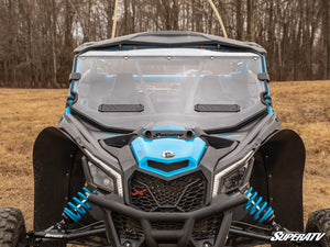 SuperATV vented full windshield on a Can-Am Maverick X3, side view