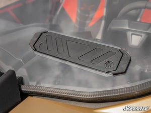 SuperATV vented full windshield on a Can-Am Maverick X3, alternate angle