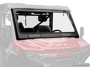 SuperATV glass windshield on a CFMOTO U10 Pro, front view