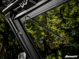 SuperATV glass windshield on a CFMOTO U10 Pro, profile view