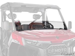 SuperATV half windshield on a CFMOTO U10 Pro, front view