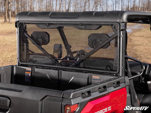 SuperATV rear windshield on a CFMOTO U10 Pro, side view