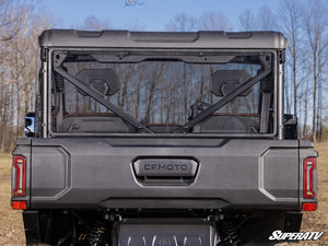 SuperATV rear windshield on a CFMOTO U10 Pro, cab view