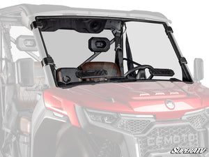 SuperATV vented full windshield on a CFMOTO U10 Pro, front view