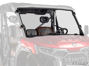 SuperATV full windshield on a CFMOTO U10 Pro, front view
