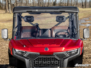 SuperATV full windshield on a CFMOTO U10 Pro, side view