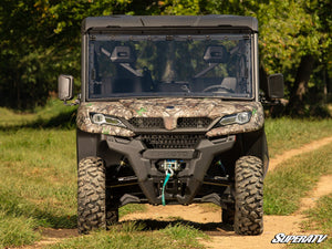 SuperATV flip windshield on a CFMOTO UForce 1000, side view