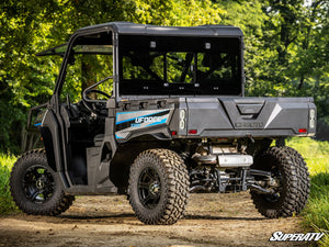 SuperATV glass sliding rear windshield on a CFMOTO UForce 1000, angle view