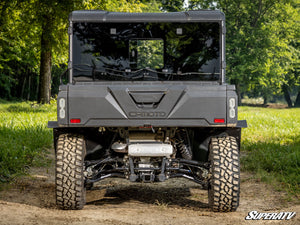 SuperATV glass sliding rear windshield on a CFMOTO UForce 1000, cab view