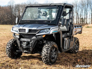 SuperATV glass windshield on a CFMOTO UForce 1000, angle view