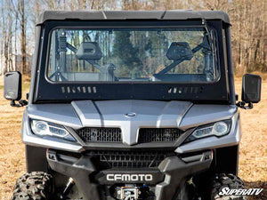 SuperATV glass windshield on a CFMOTO UForce 1000, side view