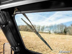 SuperATV glass windshield on a CFMOTO UForce 1000, detail view