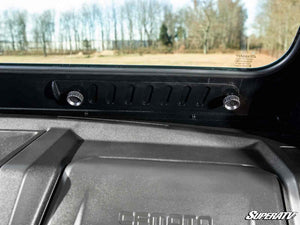 SuperATV glass windshield on a CFMOTO UForce 1000, mounted view