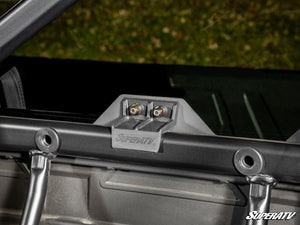 SuperATV rear glass windshield on a CFMOTO UForce 1000, cab view