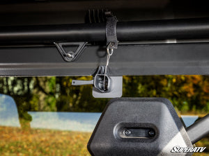 SuperATV rear glass windshield on a CFMOTO UForce 1000, alternate angle