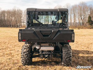 SuperATV rear windshield on a CFMOTO UForce 1000, side view