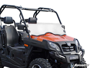 SuperATV CFMOTO UForce 500 Half Windshield, front view