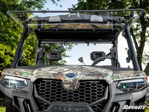 SuperATV flip windshield on a CFMOTO UForce 600, cab view