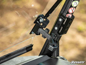 SuperATV flip windshield on a CFMOTO UForce 600, alternate angle