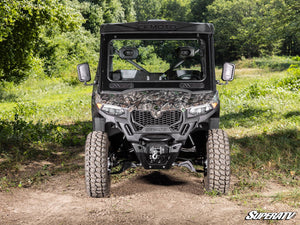 SuperATV glass windshield on a CFMOTO UForce 600, angle view