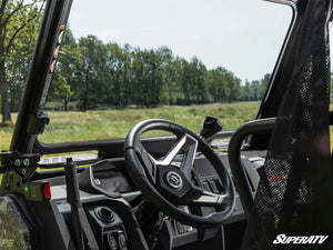 SuperATV glass windshield on a CFMOTO UForce 600, side view