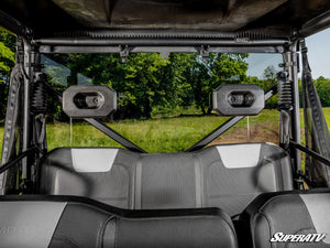 SuperATV CFMOTO UForce 600 rear windshield, view from the cab