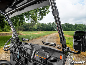SuperATV vented full windshield on a CFMOTO UForce 600, detail view