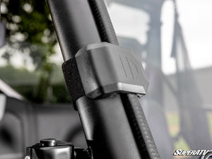 SuperATV vented full windshield on a CFMOTO UForce 600, mounted view