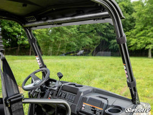 SuperATV full windshield on a CFMOTO UForce 600, cab view