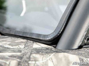 SuperATV full windshield on a CFMOTO UForce 600, detail view