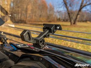 SuperATV flip windshield on a CFMOTO UForce 800, cab view