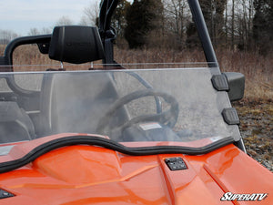 SuperATV half windshield on a CFMOTO UForce 800, angle view