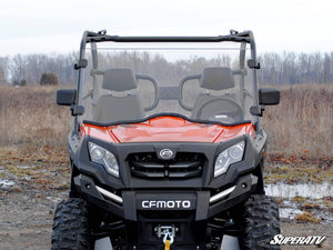SuperATV full windshield on a CFMOTO UForce 800, angle view