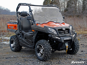 SuperATV full windshield on a CFMOTO UForce 800, side view