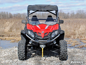 SuperATV CFMOTO ZForce 1000 Half Windshield, installed view