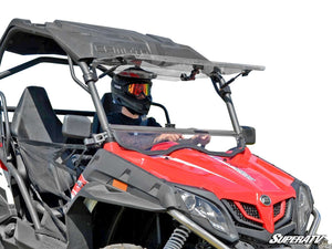 SuperATV CFMOTO ZForce 500/800/1000 Flip Windshield, front view