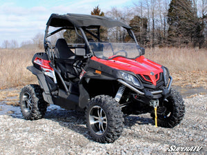 SuperATV CFMOTO ZForce 500/800/1000 Half Windshield, angle view