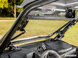 SuperATV flip windshield on a CFMOTO ZForce 950 Trail, top view