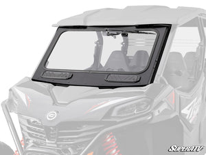 SuperATV glass windshield for the CFMOTO ZForce 950 Trail, front view