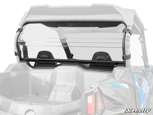 SuperATV rear windshield on a CFMOTO ZForce 950 Trail, front view
