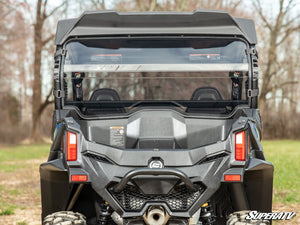 SuperATV rear windshield on a CFMOTO ZForce 950 Trail, side view
