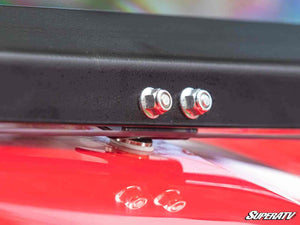 SuperATV 3-in-1 windshield on a Honda Pioneer 1000, mounted view