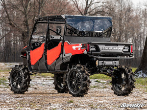 SuperATV Honda Pioneer 1000-6 Rear Windshield, installed view