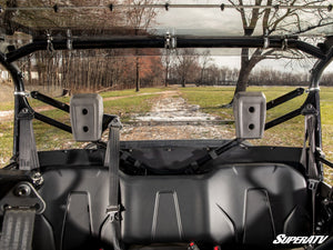 SuperATV Honda Pioneer 1000-6 Rear Windshield, cab view