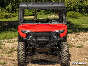 SuperATV flip windshield on a Honda Pioneer 1000, cab view