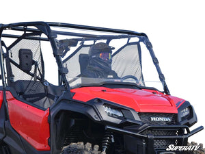 SuperATV full polycarbonate windshield on a Honda Pioneer 1000, front view