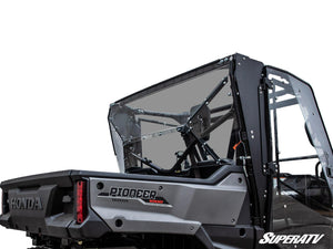 SuperATV rear windshield on a Honda Pioneer 1000, front view